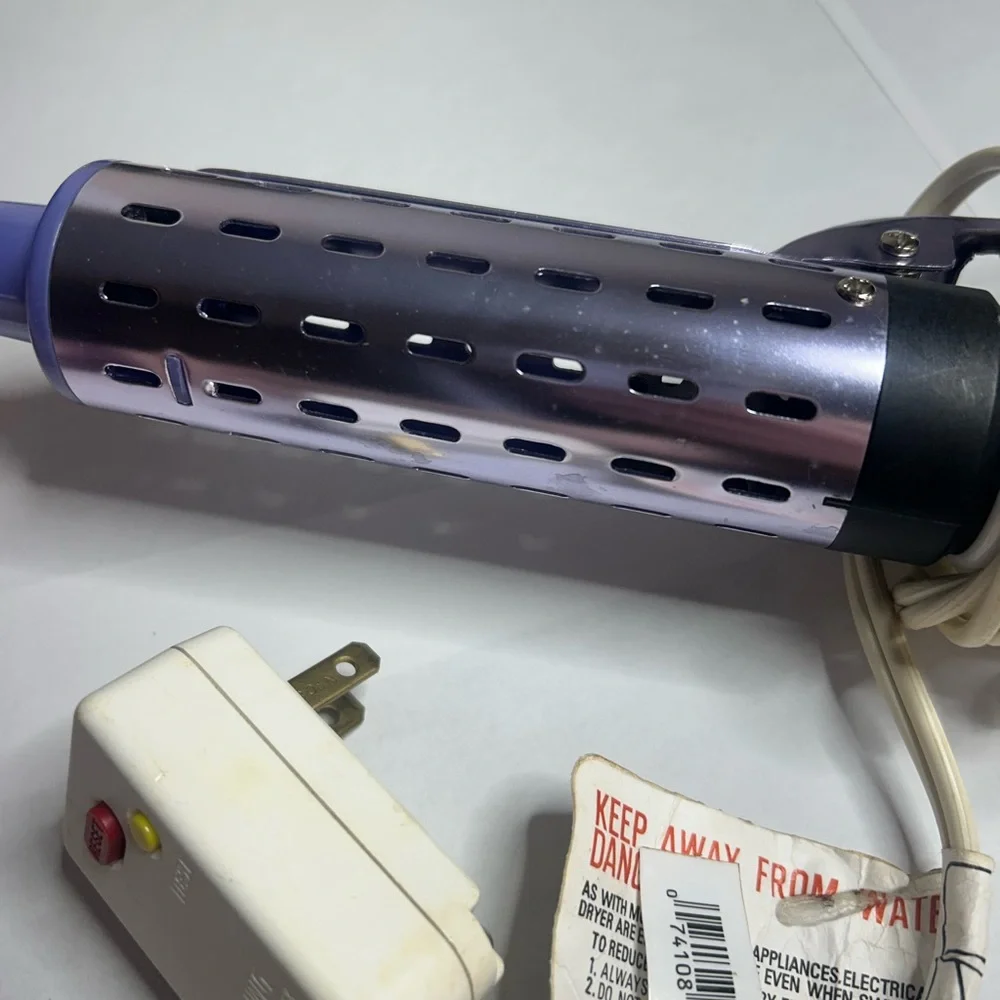 White and purple Hair Styling Tool